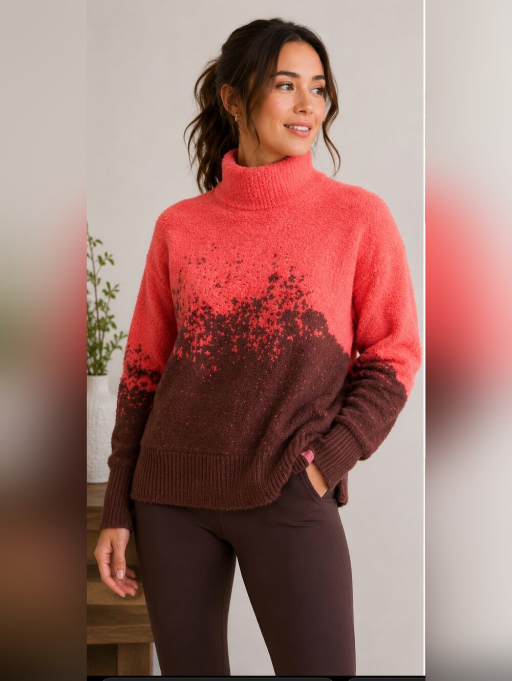 Lululemon Merino  Wool Blend Fleece Pullover Sweater Sz 12 Gorpcore Oversized